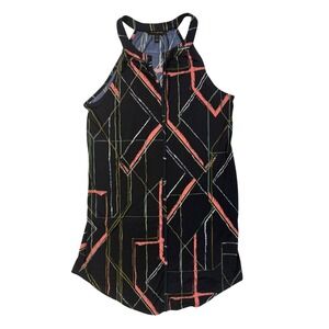 Geometric Print Banana Republic Womens Sleeveless Zip Front Dress S Petite
